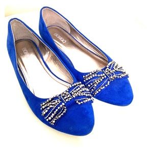 Blue Rhinestone Flat